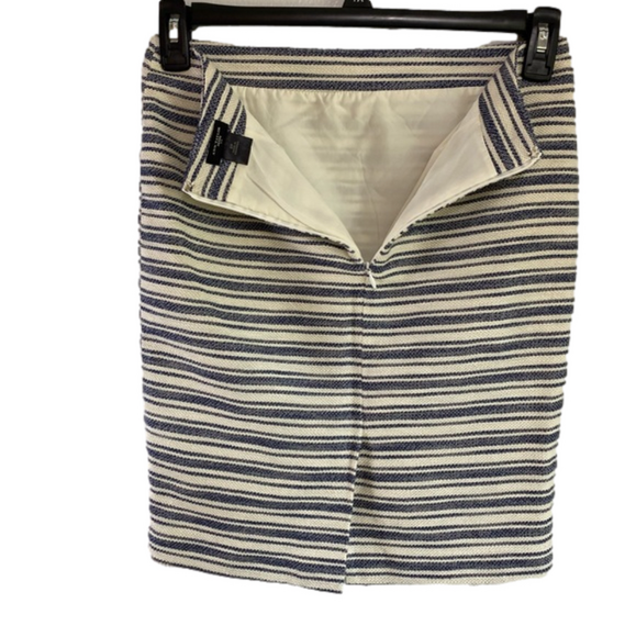 Ann Taylor 2PC Boatneck Blue & Ivory Top SZ XXS With Matching Skirt 2P SKU0642 - Picture 17 of 17